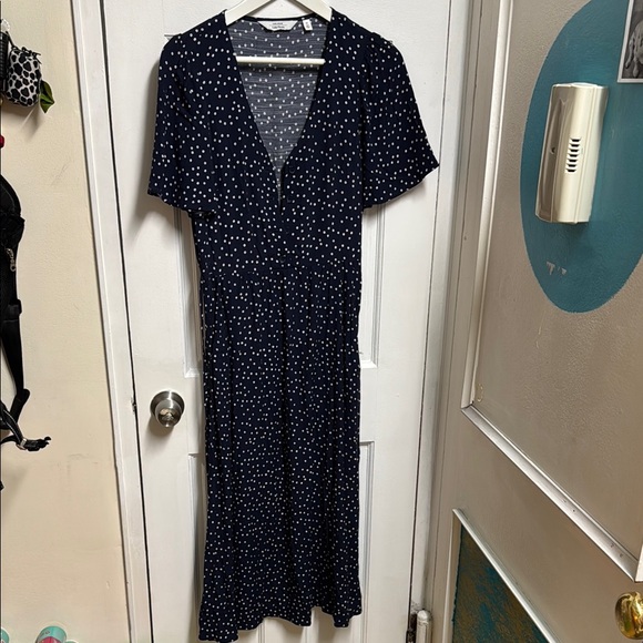 & Other Stories Dresses & Skirts - & Other Stories Blue Flutter Sleeve Sheath Dress